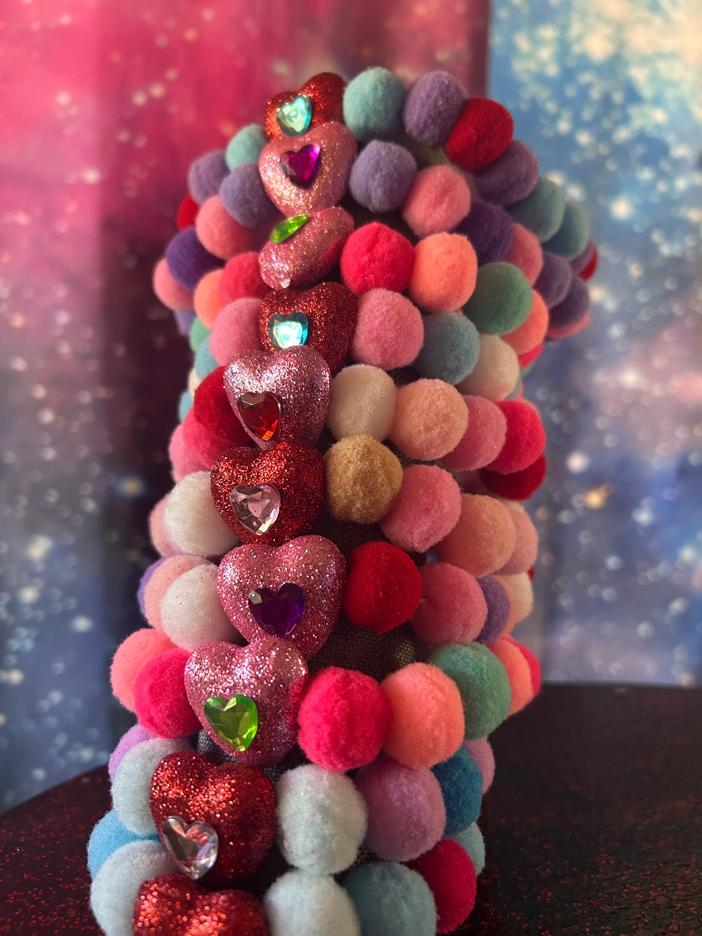 Valentine's Pom-Pom Collars