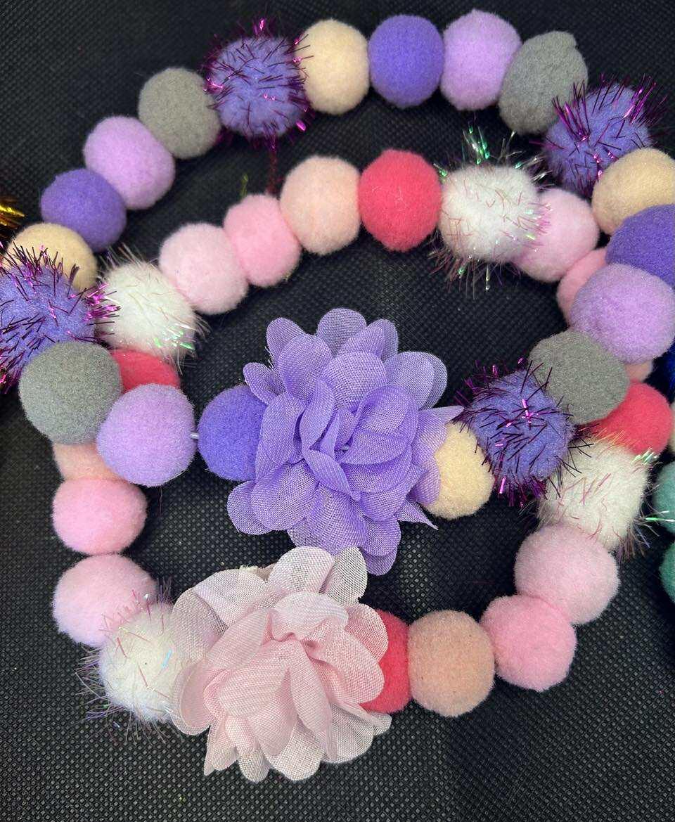 Pom-Pom Necklace Collars