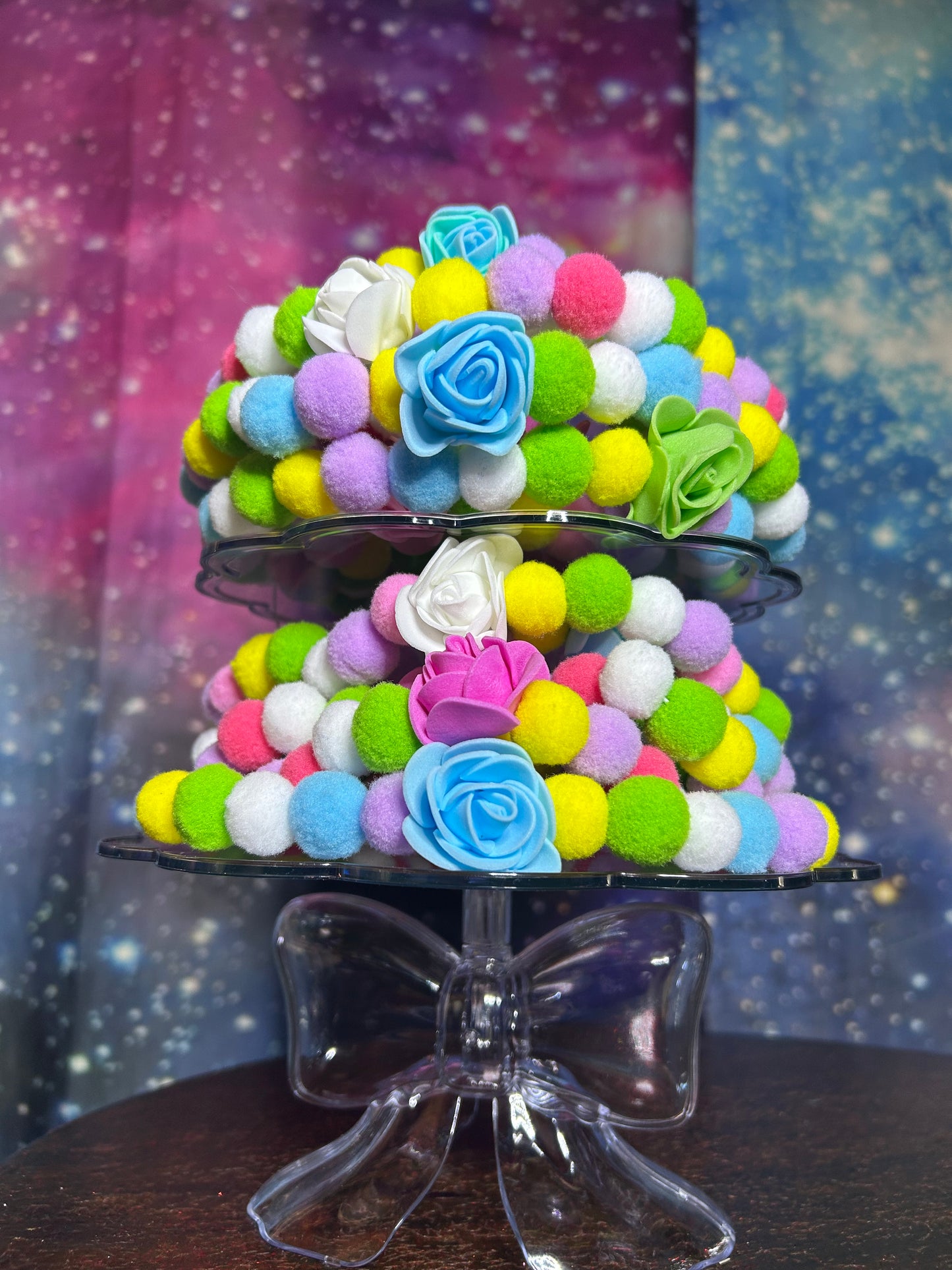 Spring Pom Pom necklace