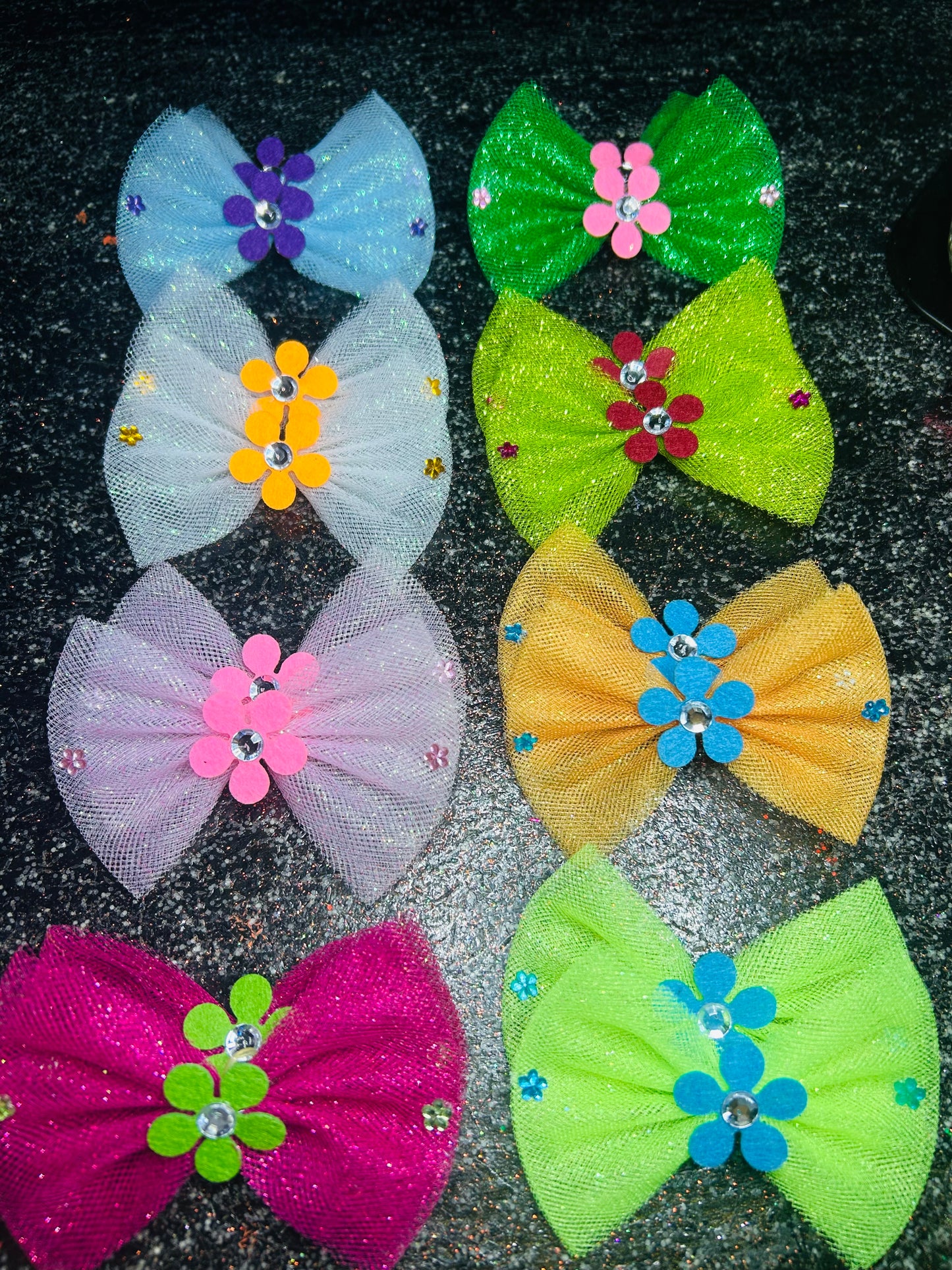 Large Tulle Top Knots