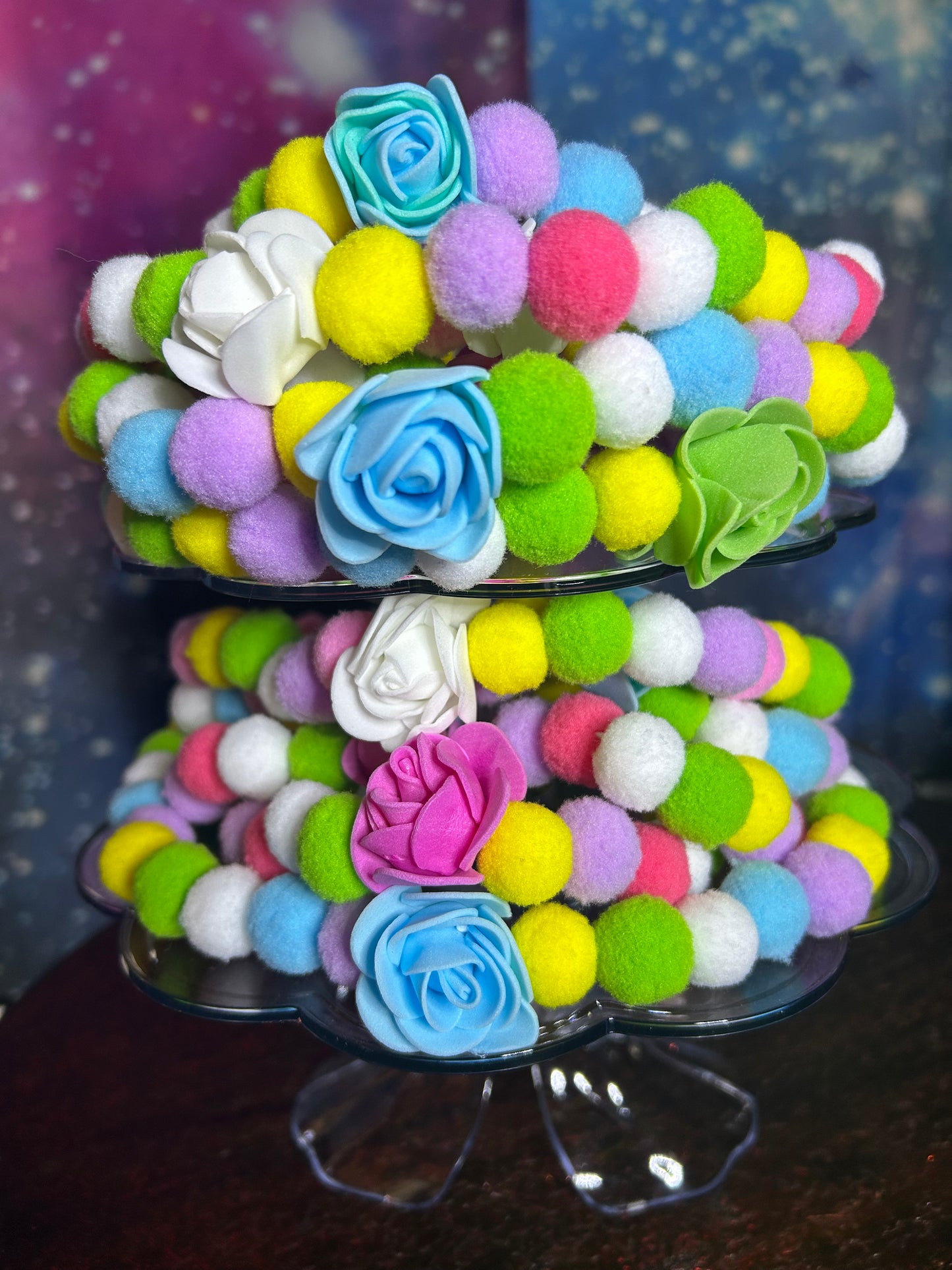 Spring Pom Pom necklace