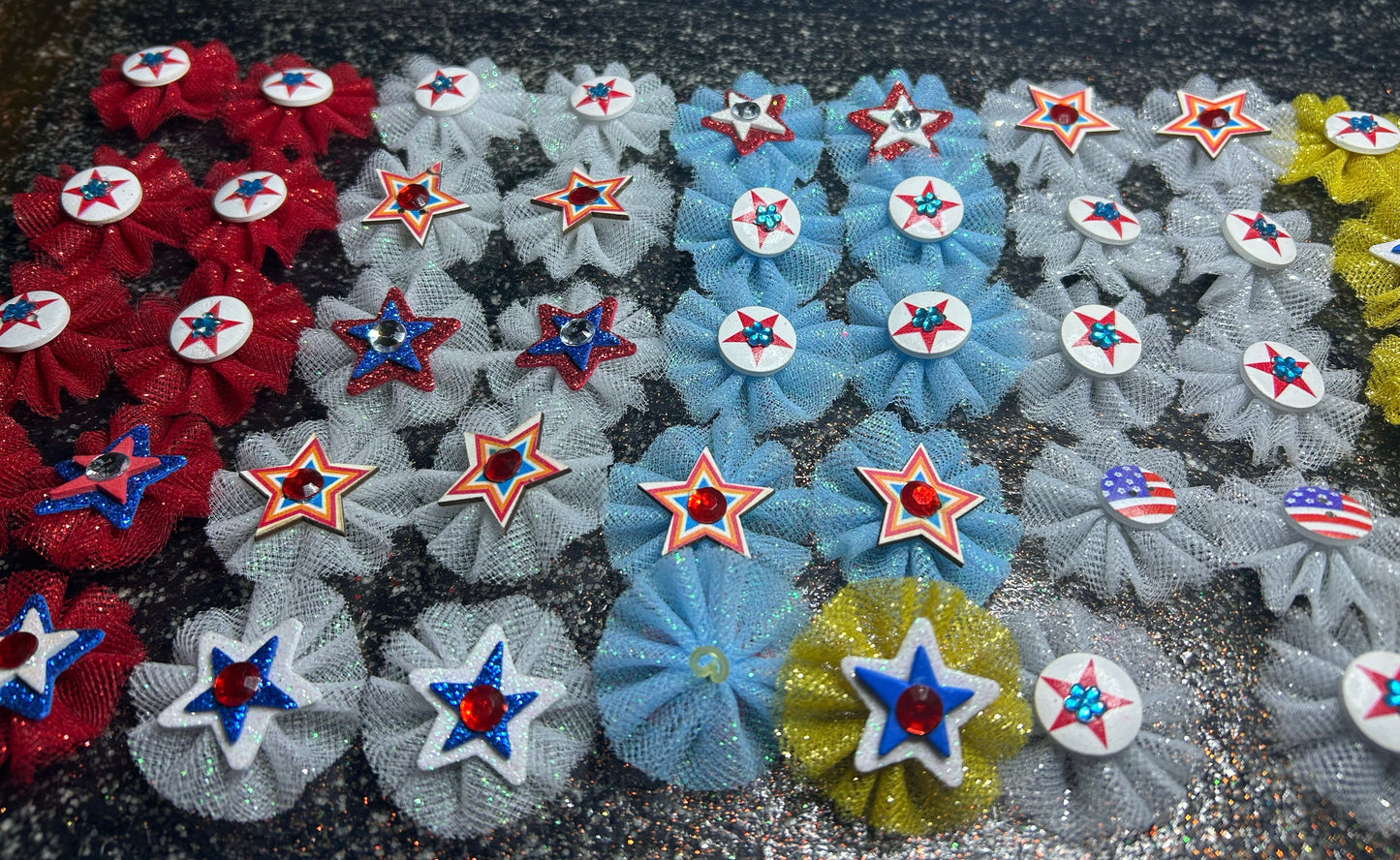 Patriotic Top Knots