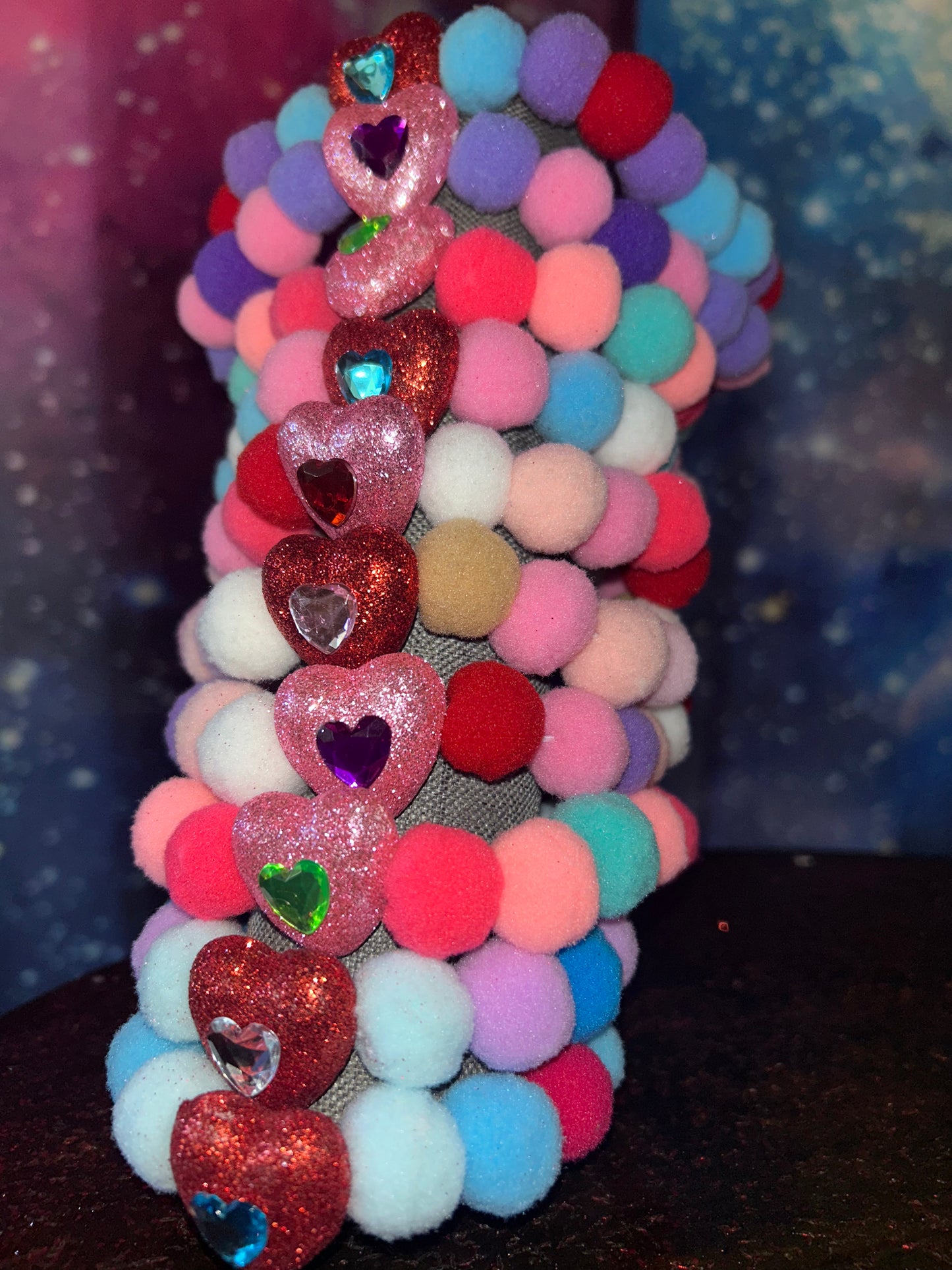 Valentine's Pom-Pom Collars