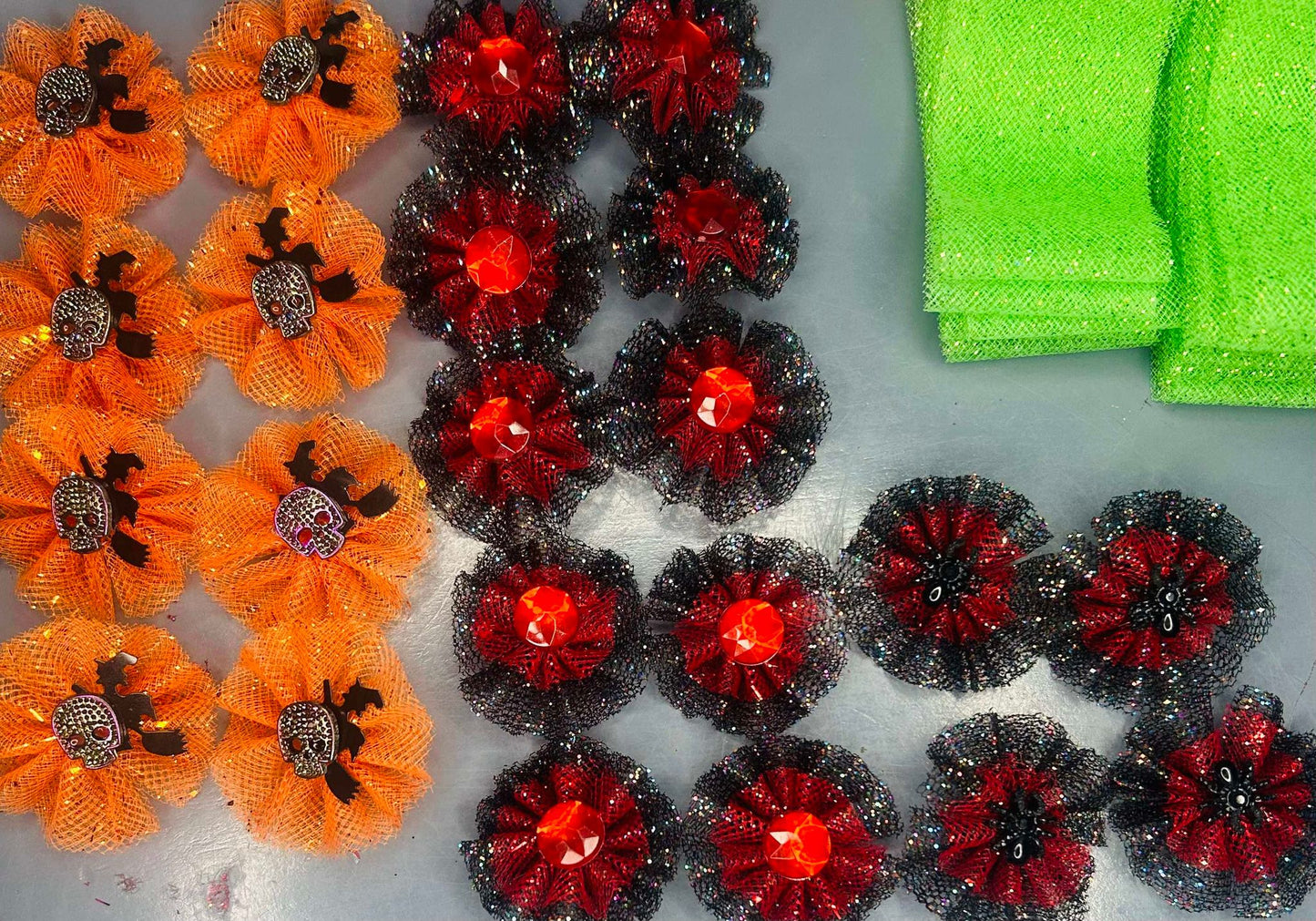 Halloween Tiny Tulle Top Knot